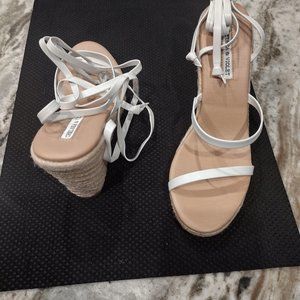 Women White Wedge Heels